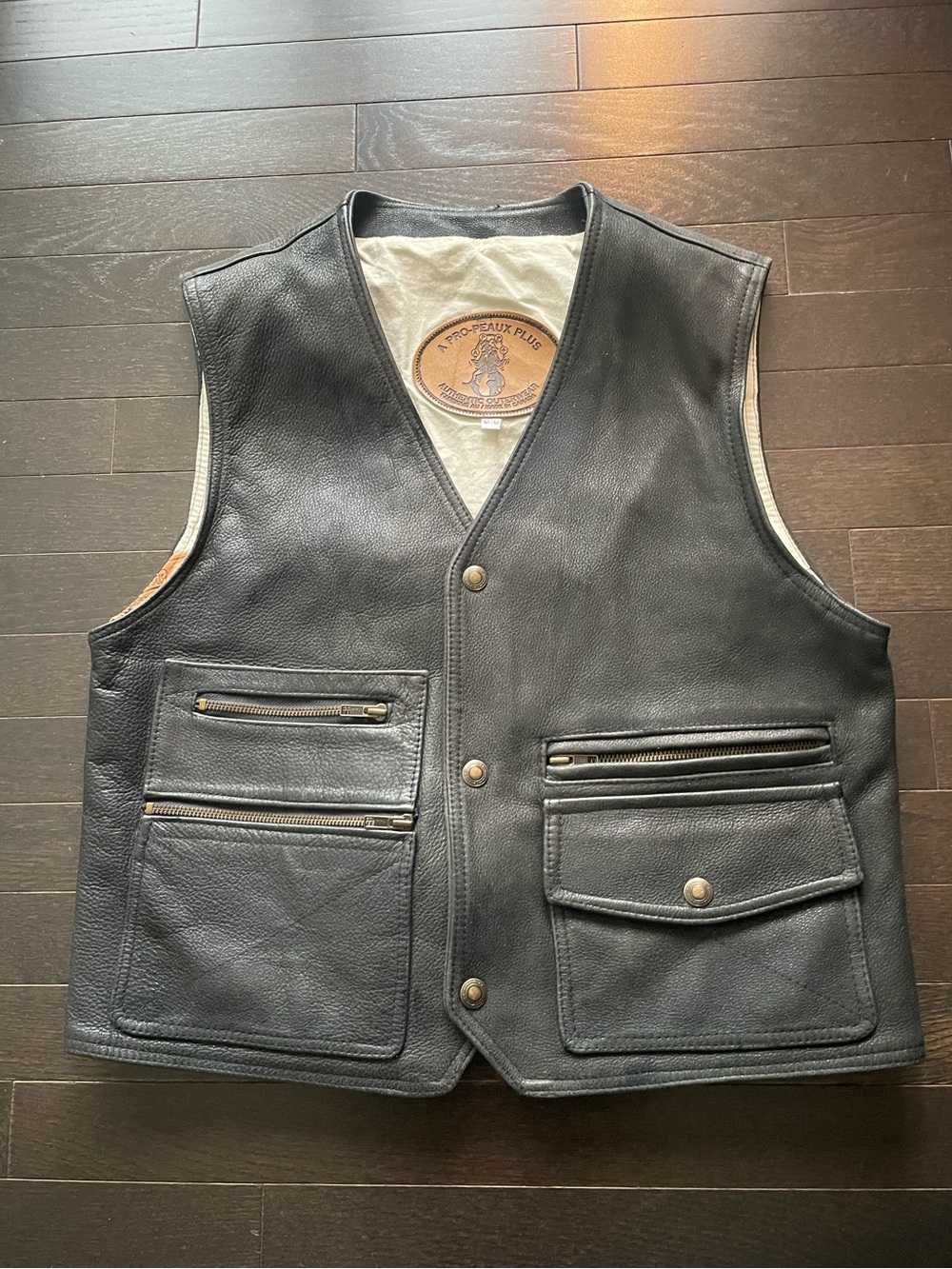A Pro-Peaux Plus Leather Vest